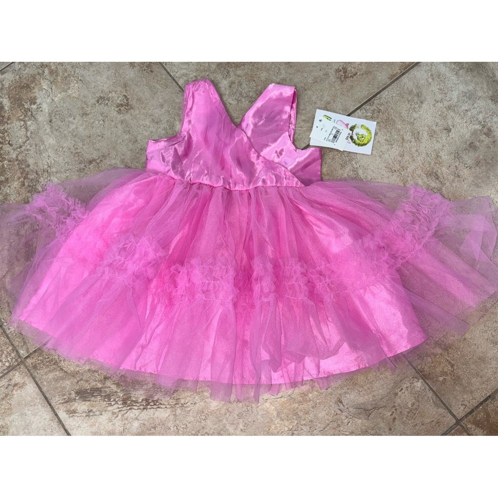 The Grinch Couture Cindy Lou Who Pink Tutu Dress Red Bow Christmas 3T DRGR14RCDA - Picture 1 of 5